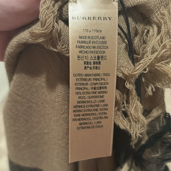 Burberry colour check scarf - Picture 9 of 9